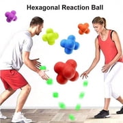 6pcs Hexagon Reaction Ball, Agility Training Ball Suitable For Basketball, Football, Adult Coordination Reaction Sports Fitness Training