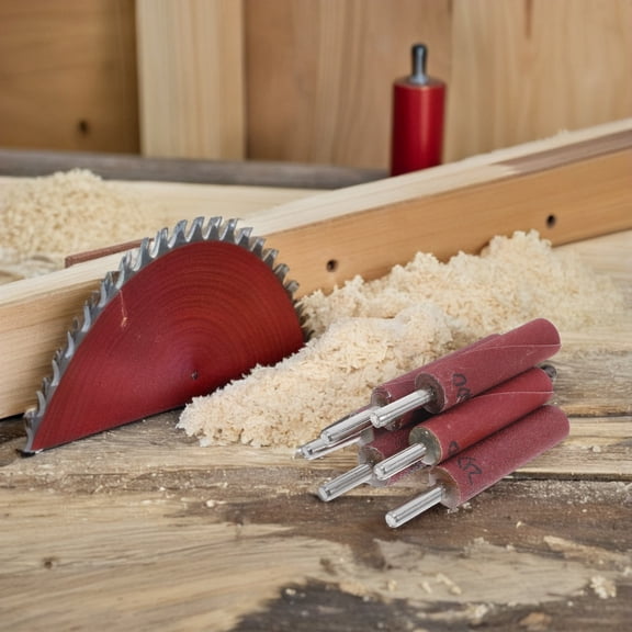 Alasum 6Pcs Brown Abrasive Sanding Drums for Efficient Home Polishing and Grinding