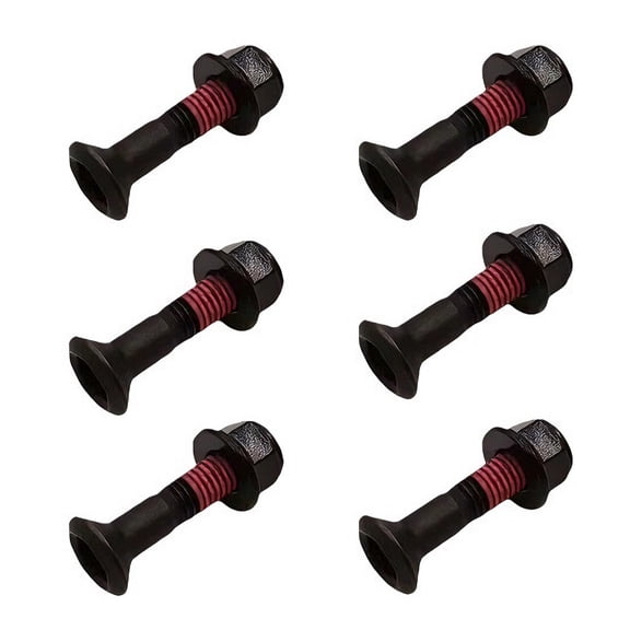 6pcs High Strength Steel Sprocket Bolt and Nut Set for Motorcycle Chain Drive Featuring Precisions Fit Rustproof Design