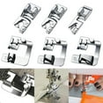 6pcs Home Sewing Machine Foot Presser Rolled Hem Feet for Brother