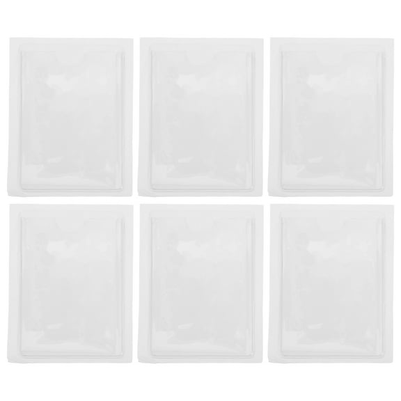 6pcs Index Card Holder Adhesive Card Holder Self Adhesive Pocket 7.2x10cm