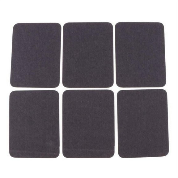 6pcs Iron on Jean Patches Jeans Repair for Clothing Jacket - Grey