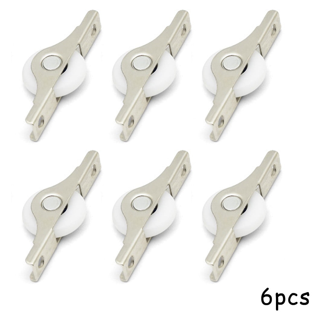 Uxcell 25mm Nylon Wheel Cabinet Roller Pulley - 12 Pack For Sliding Doors, Windows, Drawers