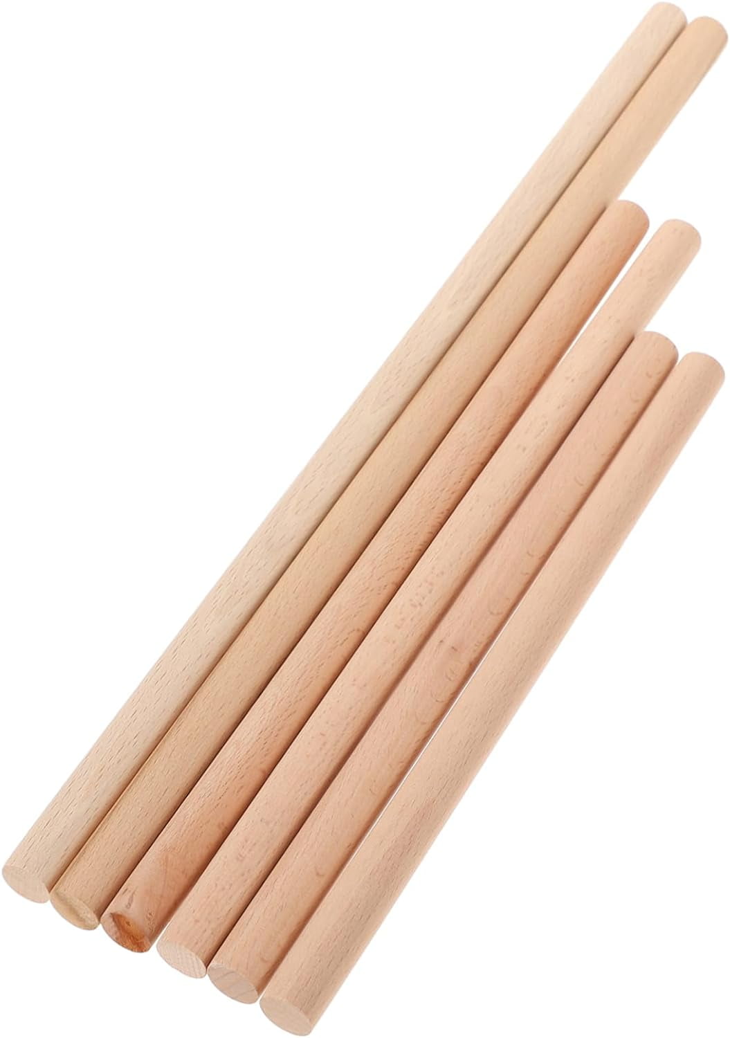 6pcs Knitting Tools Wooden Dowel Rods Wooden Dowels Wooden Weaving Sticks Rods Sticks Natural Dowel Rod Craft Dowel Tapistry Braiding Tool Tapestry Woven Stick to Weave Wooden Pole Walmart