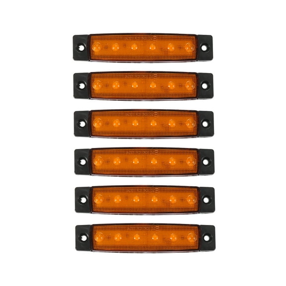 6pcs LED Rock Lights Waterproof Car Exterior Interior Under Glow Wheel Lights LED Under Glow Yellow Color Light