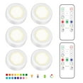 thumbnail image 1 of 6pcs LED Spotlights 2 Remote Controls RGB Design - Multicolored White, 1 of 5
