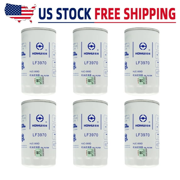 6pcs LF3970 Replace For Fleetguard Lube Filter Replaces Donaldson P550428, P551019