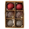 thumbnail image 1 of 6pcs Large Christmas Balls Ornament Polka Dot Hanging Xmas Balls for Tree Decoration Christmas Baubles for Home Indoor Holiday Party Decor Bauble Hanging Home Party Ornament Decor, 1 of 9