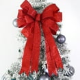 thumbnail image 1 of 6pcs Large Wired Red Bow - 16*10" - Christmas Wreath Bow - Great for Large Gifts - Indoor/Outdoor - Christmas Bow Door Ornament Christmas Gift Ornament Garland Decoration, 1 of 7