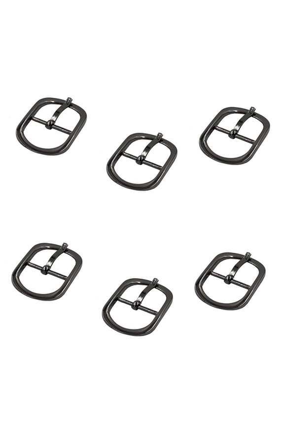 6pcs Leather Craft DIY Tri-Glide Slide Buckle Ring for Hardware Belt Bags Ring Hand DIY Accessories(Blackļ¼1in)