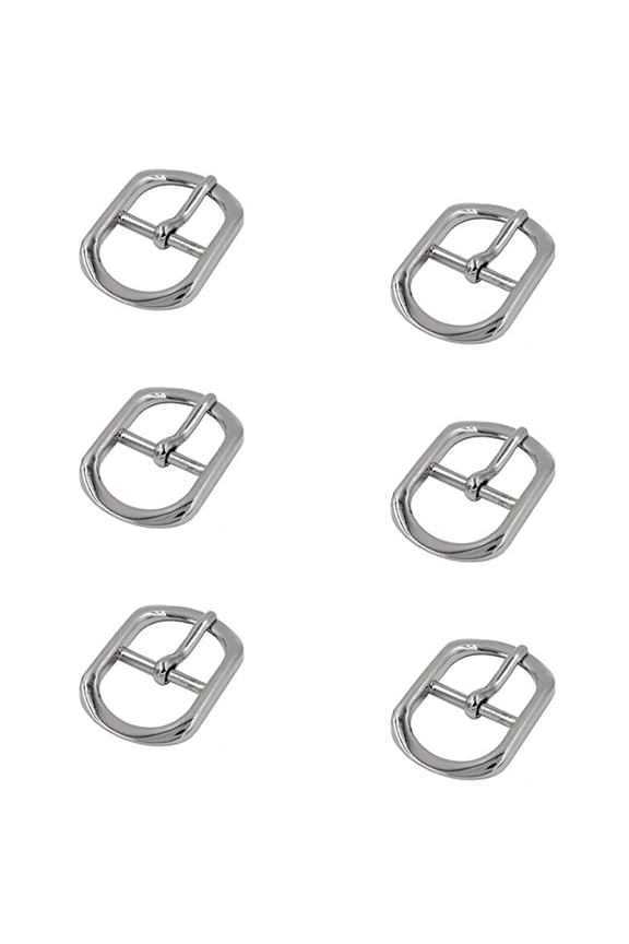 6pcs Leather Craft DIY Tri-Glide Slide Buckle Ring for Hardware Belt Bags Ring Hand DIY Accessories(Sliver,1in)