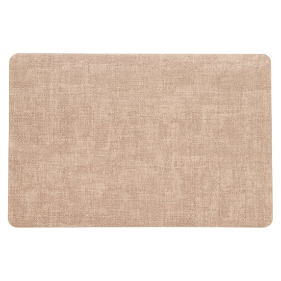 Uxcell Leather Placemat Non-Slip Round Corner Table Pink