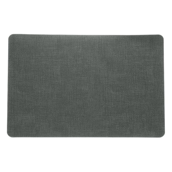 Uxcell Leather Placemat Non-Slip Round Corner Table Black