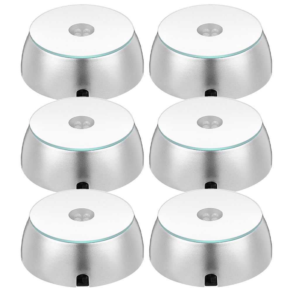 6pcs Led Light Base Crystal Display Artwork Display Stand Led Lighting