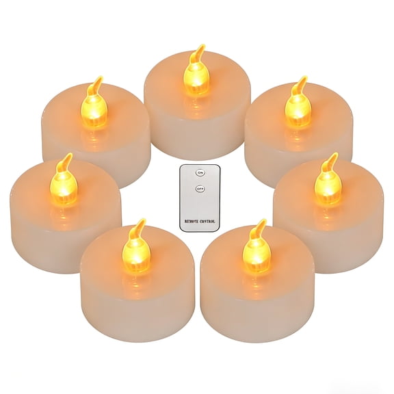 6pcs Led Tealight Candles with Remote Realistic Flameless Candles Big Capacity Battery Operated Votive Candles for Wedding and Festival Decoration Warm White