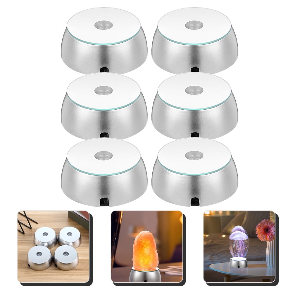 FOLOYORI Bauble Display Stand Yellow Plastic 6Pcs 3.35X2.76X1.18In ...