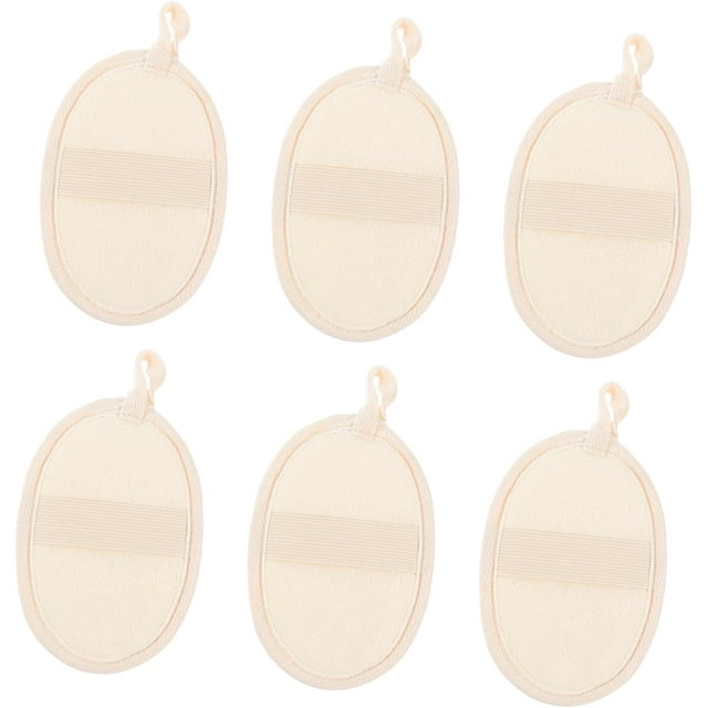 6pcs Loofah Body Wash Bathtub Scrubber Face Sponge Compressed Sponges