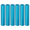 thumbnail image 1 of 6pcs M3 Aluminum Spacers,M3 Metal Spacer Aluminum 3mm ID x 5mm OD x 25mm L Threaded Spacer for RC Car Drones,Blue, 1 of 6