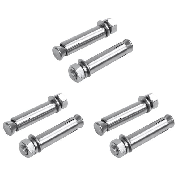 6pcs M8X60mm Wall Concrete Brick Expansion Screws Closed Hook Anchor Bolts