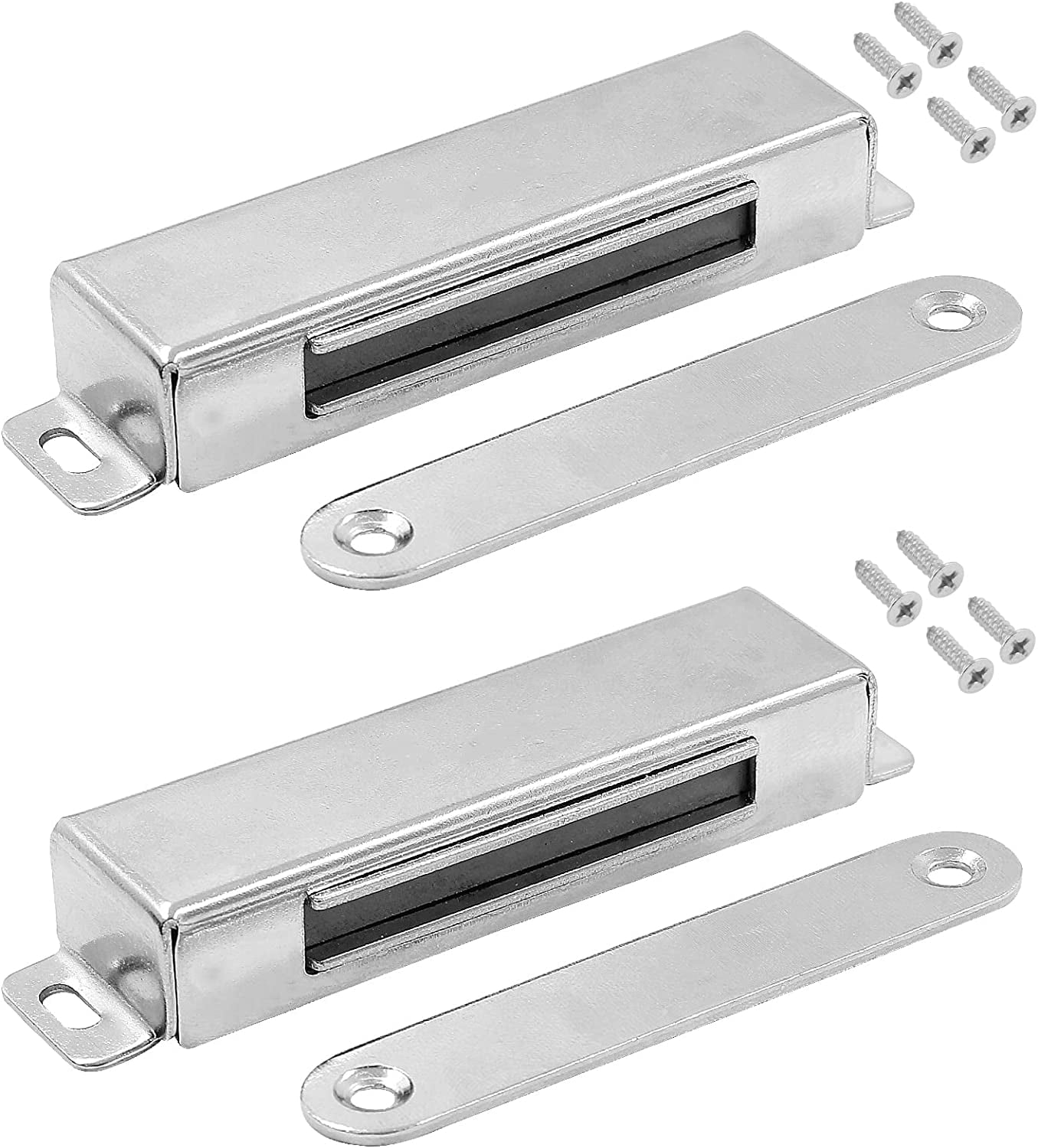6pcs Magnet Cabinet Closure, Mental Door Latch Magnet Heavy Duty, Magnetic Door Catch for ...