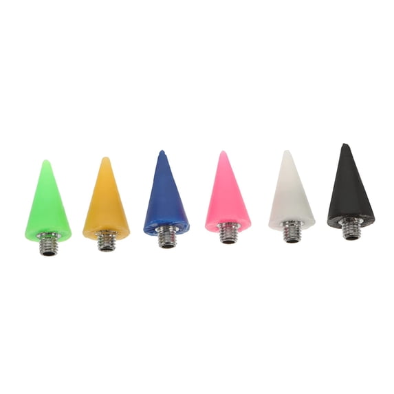 6pcs Manicure Point Drill Pen Nail Gems Rinestones Jewels for Nails Wax Head for Nails Wax Replacement Head Tips Wax Head Tip Nail Art Tool Nail Jewelry Picker Head Nail Pen Head