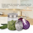 thumbnail image 1 of 6pcs Mason Jars Grater Lid Stainless Steel Regular Mouth Canning Jar Shredder Lid, 1 of 7