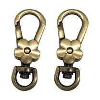 6pcs Metal Buckles, Jewelry Buckles, High-end Key Hooks,Clothing Decoration Accessories (Specification:Brass,3/8inch)