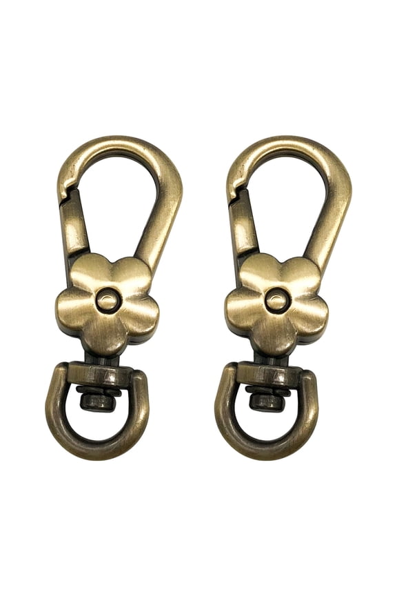 6pcs Metal Buckles, Jewelry Buckles, High-end Key Hooks,Clothing Decoration Accessories (Specification:Brass,3/8inch)