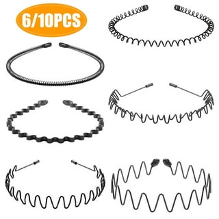 20Pcs 1.5mm Metal Thin Wire Headband Plain Hair Band Smooth Stainless Steel  for DIY Craft Tiara 