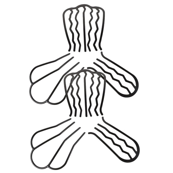 6pcs Metal Hair Side Combs U Shape Hair Pins for Updo Bun Vintage Retro Hair Fork Clip for Women Hair Styling Accessories