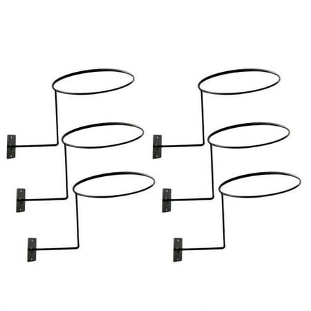 6pcs Metal Holder Wall Mount Hat Ball Rack Hanger Hook Stand