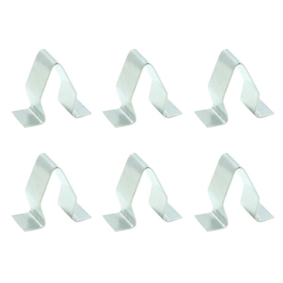 6pcs Metal Retainer Car Auto Console Dashboard Trim Clip 17mm x 16mm