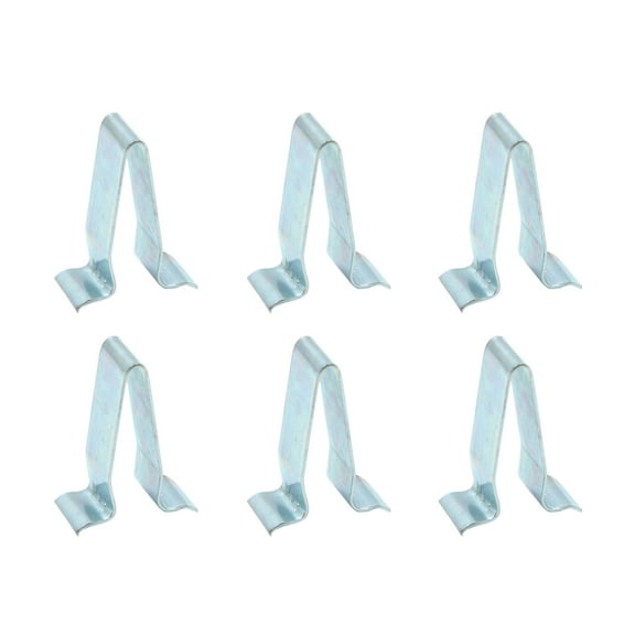 6pcs Metal Retainer Car Auto Console Dashboard Trim Clip 17mm x 24mm