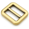 thumbnail image 1 of 6pcs Metal Slide Buckle Bag Belt Strap Keeper Slider Triglide Strap Adjuster Purse Making Accessories SCSL (5/8 Inch, Brushed Brass), 1 of 5