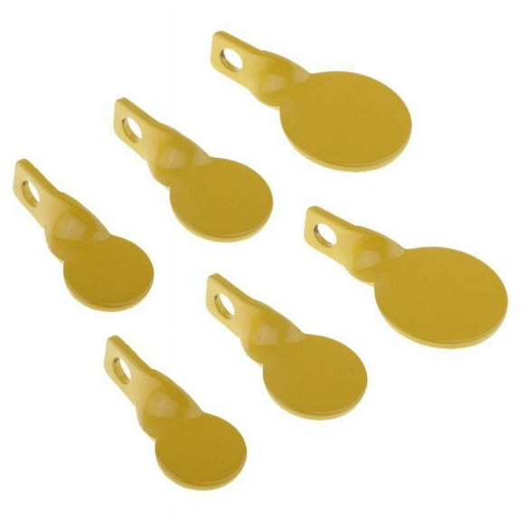 6pcs Metal Target Plinking Target Plates Tackle 3 Sizes