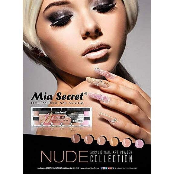 6pcs Mia Secret Nude Collection Acrylic Nail Art