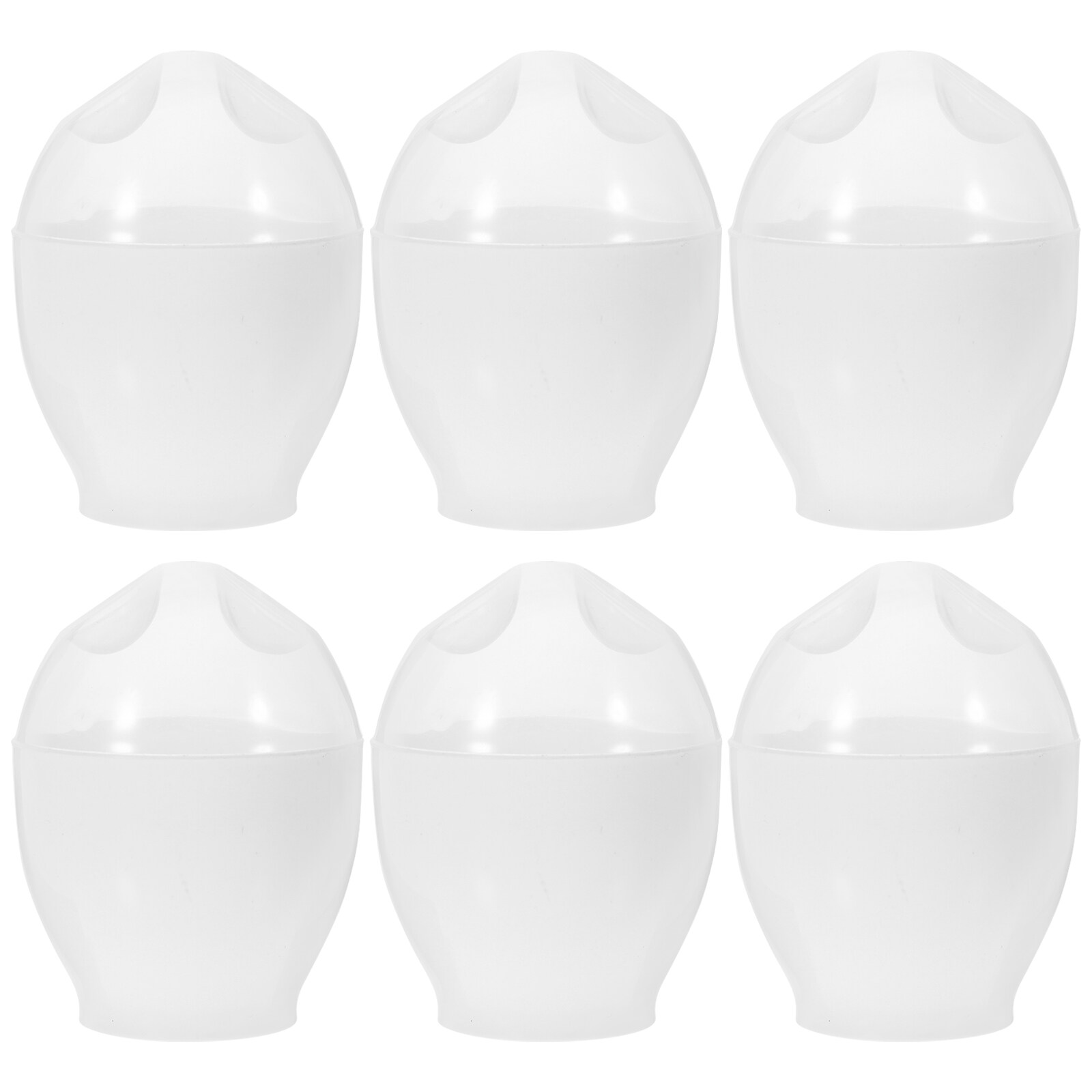6pcs Microwave Steamed Egg Cup Mini Egg Cooker Portable Egg Poacher for