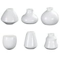 6pcs Mini Ceramic Small Vase Creative Desktop Water Plant Small Vase
