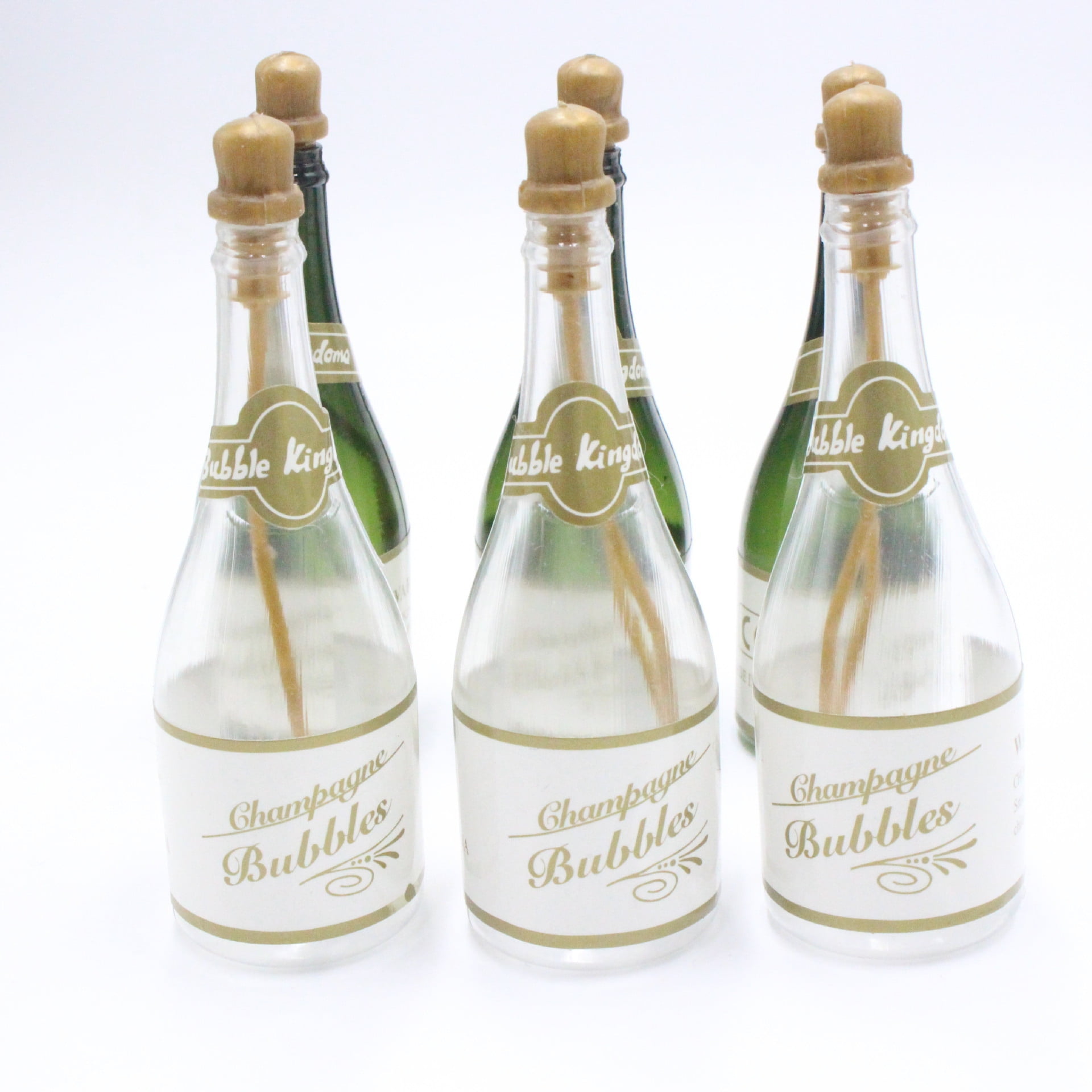 6pcs Mini Champagne Bubble Bottles Empty Bubble Bottles Wedding Bubble