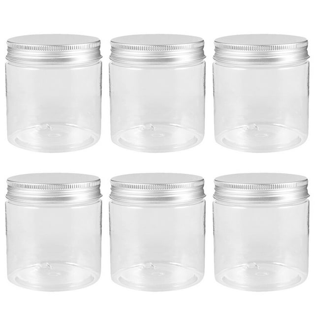 6pcs Mini Plastic Jars Household Plastic Jars Portable Plastic Jars