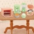 thumbnail image 1 of 6pcs Mini Plastic Kitchen Furniture Set - Realistic Miniature Kitchen Playset for Dollhouse, Tiny Plastic Home Furnishings, Durable Pretend Play Mini Kitchen Toy for Dollhouse Decor & Play, Colorful, 1 of 6