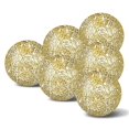 thumbnail image 1 of 6pcs Mosaic Sphere Balls Decorative Glass Balls Decorative Orbs Table Centerpiece Balls Round Glass Ball for Table Decor Gold, 1 of 7
