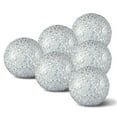 thumbnail image 1 of 6pcs Mosaic Sphere Balls Decorative Glass Balls Decorative Orbs Table Centerpiece Balls Round Glass Ball for Table Decor Silver, 1 of 7