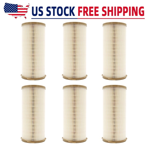 6pcs Mrefilter 2020PM Fuel Filter, for Racor 1000FG/1000F, Replaces MD551, FS20203, CS10965, L2020F-30, P552020, 86437, 86791