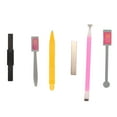 6pcs Nail Polish Tools Double Headed Thick 3D Effect