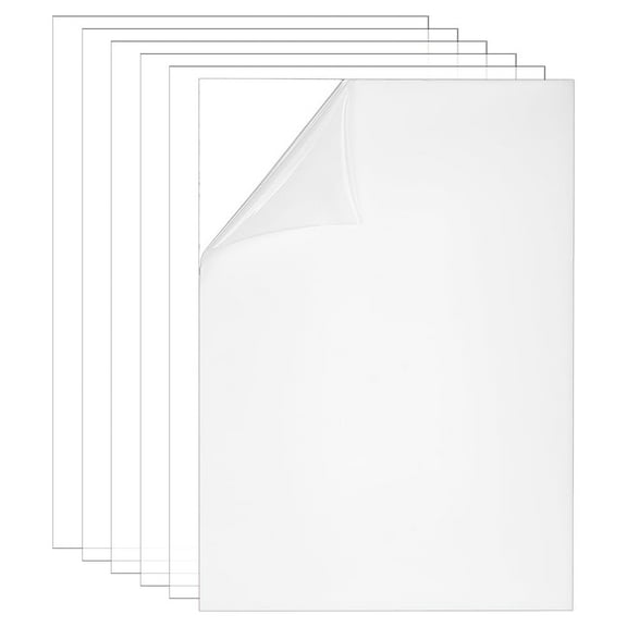 6 Sheets PETG Clear Plastic Sheet 12x8 Inch Waterproof PVC Clear Shaker Embellishments for Furries Cosplay Sculptures Props Fursuits Craft Making 1mm Thick