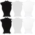 thumbnail image 1 of 6pcs Necklace Display Bust Stand Practical Necklace Display Stand Desktop Jewelry Organizer, 1 of 7