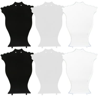 6pcs Necklace Display Bust Stand Practical Necklace Display Stand Desktop Jewelry Organizer