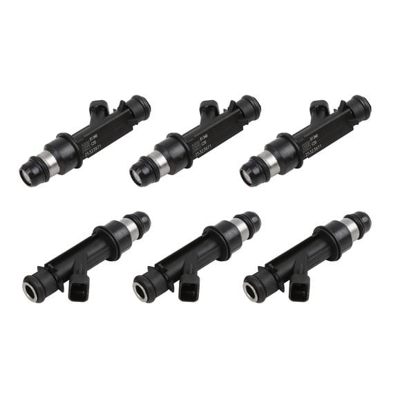 6pcs New Plastic Black Fuel Injector Nozzle 25323971 for 2000-2005 Chevrolet Venture