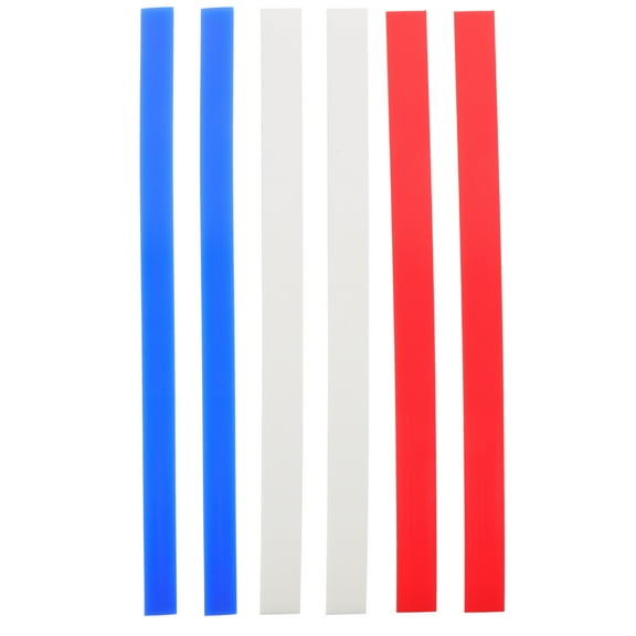 Worgeous Silicone Rolling Pin Guide for Measuring Dough Thickness with Wear Resistant Strips 6pcs Assorted Color